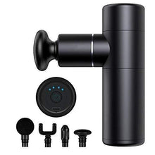 Load image into Gallery viewer, WODFitters Handheld Percussion Massage Gun - Deep Tissue Massager for Athletes - 4 Speed, USB-C Rechargeable, 4 Massage Heads, Carrying Case (The Mighty)
