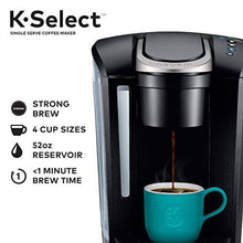 Load image into Gallery viewer, Keurig K-Select Coffee Maker, Single Serve K-Cup Pod Coffee Brewer, With Strength Control and Hot Water On Demand, Matte Black
