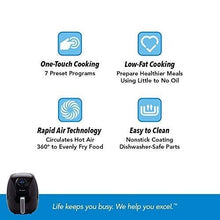 Load image into Gallery viewer, PowerXL Air Fryer7 QT Maxx, Special Edition 2021, Extra Hot Air Fry, Cook, Crisp, Broil, Roast, Bake,, High Gloss Finish, Black (7 Quart)
