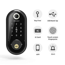 Load image into Gallery viewer, Smart Lock, Keyless Entry Deadbolt Door Lock, SMONET Electronic Bluetooth with Biometric Fingerprint, Keys, IC Card, Touchscreen Keypad,Auto Lock,Remote Share, APP Control for Home,Office,Apartment

