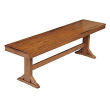 Load image into Gallery viewer, Walker Edison Furniture Solid Wood Brown Dining Bench
