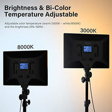 Load image into Gallery viewer, Dazzne D50 Desk Mount Video Light with C-Clamp, LED Studio Photography Light with Wireless Remote, 15.4 Inches 45W 3000K-8000K 3600LM Dimmable 0-100% for Video Conference Tiktok Live/Game Streaming
