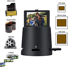Load image into Gallery viewer, Digital Film &amp;Slide Scanner with 22MP, Converts 35mm, 126, 110, Super 8 Films, Slides, Negatives to JPEG, Tilt-Up 3.5" Large LCD, Includes Cables, Film Inserts &amp;More, MAC and PC Compatible
