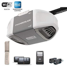 Load image into Gallery viewer, Chamberlain C450 Smart Garage Door Opener - myQ Smartphone Controlled - Ultra Quiet Durable Chain Drive with MED Lifting Power, Wireless Keypad Included, Gray
