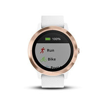 Load image into Gallery viewer, Garmin 010-01769-09 Vívoactive 3, GPS Smartwatch with Contactless Payments and Built-in Sports Apps, White/Rose Gold

