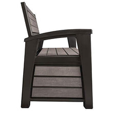 Load image into Gallery viewer, KETER Hudson Plastic Storage Bench Deck Box
