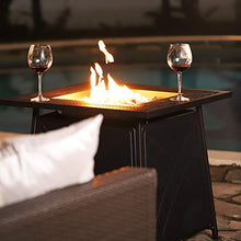 Load image into Gallery viewer, BALI OUTDOORS Firepit LP Gas Fireplace 28" Square Table 50,000BTU Fire Pit, Black

