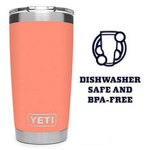 Load image into Gallery viewer, YETI Rambler 20 oz Tumbler, Stainless Steel, Vacuum Insulated with MagSlider Lid, Coral
