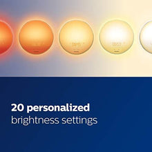 Load image into Gallery viewer, Philips SmartSleep Wake-up Light, Colored Sunrise and Sunset Simulation, 5 Natural Sounds, FM Radio &amp; Reading Lamp, Tap Snooze, HF3520/60
