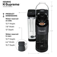 Load image into Gallery viewer, Keurig K-Supreme Coffee Maker, Single Serve K-Cup Pod Coffee Brewer, With MultiStream Technology, 66 Oz Dual-Position Reservoir, and Customizable Settings, Black

