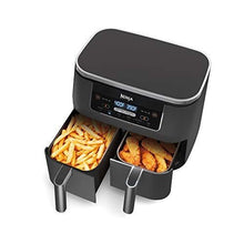 Load image into Gallery viewer, Ninja DZ201 Foodi 6-in-1 2-Basket Air Fryer with DualZone Technology, 8-Quart Capacity, and a Dark Grey Stainless Finish
