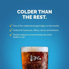 Load image into Gallery viewer, NewAir Beverage Refrigerator Cooler with 126 Can Capacity - Mini Bar Beer Fridge with Right Hinge Glass Door - Cools to 34F - AB-1200 - Stainless Steel
