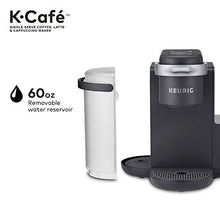 Load image into Gallery viewer, Keurig K-Cafe Single-Serve K-Cup Coffee Maker, Latte Maker and Cappuccino Maker, Comes with Dishwasher Safe Milk Frother, Coffee Shot Capability, Compatible With all Keurig K-Cup Pods, Dark Charco

