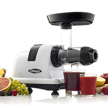 Load image into Gallery viewer, Omega J8006HDS Quiet Dual-Stage Slow Speed Masticating Juicer Makes Fruit and Vegetable 80 Revolutions per Minute High Juice Output, 200-Watt, Silver
