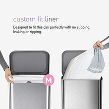 Load image into Gallery viewer, simplehuman 45 Liter Rectangular Hands-Free Kitchen Step Trash Can with Soft-Close Lid, Brushed Stainless Steel
