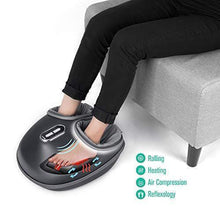 Load image into Gallery viewer, Nekteck Shiatsu Foot Massager Machine with Soothing Heat, Deep Kneading Therapy, Air Compression, Relieve Foot Pain and Improve Blood Circulation,Adjustable Intensity Relax for Home or Office Use
