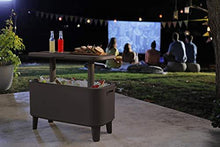 Load image into Gallery viewer, Keter Breeze Bar Outdoor Patio Furniture and Hot Tub Side Table with 17 Gallon Beer and Wine Cooler, Espresso Brown
