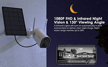Load image into Gallery viewer, Wireless Solar Security Camera Outdoor, COOAU WiFi Rechargeable Battery Powered Home Cameras, 1080P Surveillance Camera with Night Vision, 2-Way Audio, IP65 Waterproof, Encrypted SD/Cloud Storage

