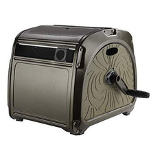 Load image into Gallery viewer, Giraffe Metal Hose Reel Box, Heavy Duty Retractable Garden Hose Reel Hideaway with Crank Handle, 130ft Hose Capacity
