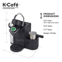 Load image into Gallery viewer, Keurig K-Cafe Single-Serve K-Cup Coffee Maker, Latte Maker and Cappuccino Maker, Comes with Dishwasher Safe Milk Frother, Coffee Shot Capability, Compatible With all Keurig K-Cup Pods, Dark Charco

