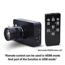 Load image into Gallery viewer, MOKOSE 12MP HDMI Camera 1080P USB HD Streaming Teaching Webcam, Recording 4K@30FPS Industry C/CS-Mount Camera with 6-12mm No Distortion Manual Zoom Lens
