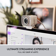 Load image into Gallery viewer, Logitech StreamCam, Live Streaming Webcam, Full 1080p HD 60fps Vertical Video, Smart auto Focus and Exposure, Dual Camera-Mount Versatility, with USB-C, for YouTube, Gaming Twitch, PC/Mac - White
