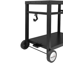 Load image into Gallery viewer, Royal Gourmet Double-Shelf Movable Dining Cart Table,Commercial Multifunctional Steel Flattop Worktable PC3401B
