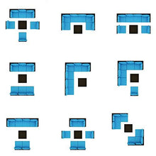 Load image into Gallery viewer, Amolife 7 Pieces Patio PE Rattan Sofa Chair Set Outdoor Sectional Furniture Black Wicker Conversation Set with Cushions and Tea Table
