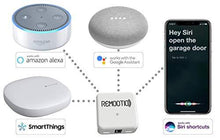 Load image into Gallery viewer, Remootio 2 WiFi and Bluetooth Smart Garage Door Opener with iOS and Android App, Amazon Alexa, Google Home, SmartThings, Siri Shortcuts. with Sensor and Power Adapter.
