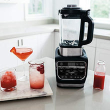 Load image into Gallery viewer, Ninja Foodi Cold &amp; Hot Cook Hot Soups, Sauces and Dips Blender with 1400 Peak Watts to Crush Frozen Drinks &amp; Smoothies Nonstick Glass Pitcher (HB152), 64 oz, Black
