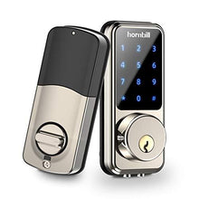 Load image into Gallery viewer, [2021 Newest] Smart Lock Keyless Entry Deadbolt Door Locks, Digital Electronic Bluetooth Deadbolt Door Lock with Keypad, Smart Locks Front Door Works with APP, Code and eKey Auto Lock for Homes Hotels

