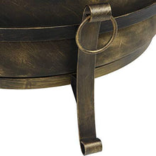 Load image into Gallery viewer, Sunnydaze Cauldron Outdoor Fire Pit - 34 Inch Large Bonfire Wood Burning Patio &amp; Backyard Firepit for Outside with Round Spark Screen, Fireplace Poker, and Metal Grate
