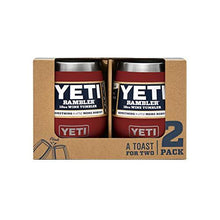 Load image into Gallery viewer, YETI Rambler 10 oz Stainless Steel Vacuum Insulated Wine Tumbler, 2 Pack, Brick Red
