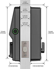 Load image into Gallery viewer, Lockly Secure Pro | Bluetooth Fingerprint WiFi Keyless Entry Smart Door Lock (PGD 728W) Patented Keypad | 3D Fingerprint Reader | iOS and Android Compatible (Dead Bolt, Matte Black)
