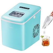 Load image into Gallery viewer, Ice Maker, NOVETE Portable Ice Maker Machine for Countertop, 9 Cubes Ready in 6 Minutes, 28.7 lbs Ice in 24 Hours Home Mini Ice Machine with Ice Scoop and Basket, for Parties Mixed Drinks
