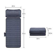Load image into Gallery viewer, Comfier Massage Mat, Full Body Heating Massage Pad with Movable Shiatsu Neck Massage Pillow, 10 Vibrating Motors &amp; 4 Heating Pad, Neck,Shoulder Back Massager
