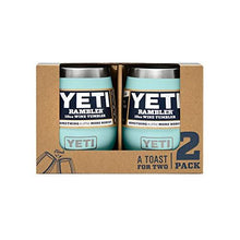 Load image into Gallery viewer, YETI Rambler 10 oz Stainless Steel Vacuum Insulated Wine Tumbler, 2 Pack, Seafoam
