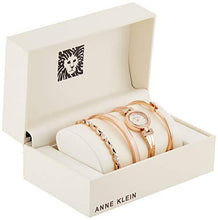 Load image into Gallery viewer, Anne Klein Women's Crystal Accented Bangle Watch and Bracelet Set, AK/2238RGST
