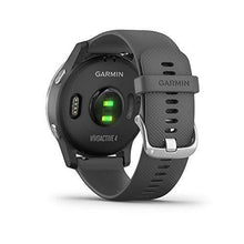 Load image into Gallery viewer, Garmin 010-02174-01 Vivoactive 4 Smartwatch, Shadow Gray/Stainless Bundle with Deco Gear Magnetic Wireless Sport Earbuds, Red with Carrying Case and Voltix 2600mAh Portable Power Bank
