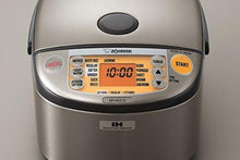 Load image into Gallery viewer, Zojirushi NP-HCC10XH Induction Heating System Rice Cooker and Warmer, 1 L, Stainless Dark Gray

