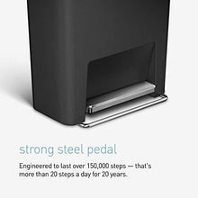 Load image into Gallery viewer, simplehuman 45 Liter Rectangular Kitchen Step Trash Can with Soft-Close Lid, White Plastic
