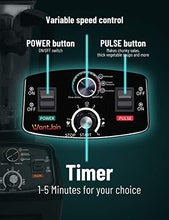 Load image into Gallery viewer, WantJoin Professional Blender, Countertop Blender ,Blender for kitchen Max 1800W High Power Home and Commercial Blender with Timer, Smoothie Maker 2200ml for Crushing Ice, Frozen Dessert, Soup,fish
