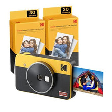 Load image into Gallery viewer, Kodak Mini Shot 2 Retro | 68-Sheet Bundle | Portable Wireless Instant Camera &amp; Photo Printer, Compatible with iOS &amp; Android and Bluetooth Devices, Real Photo (2.1x3.4) 4Pass Technology - Yellow
