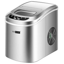 Load image into Gallery viewer, VIVOHOME Electric Portable Compact Countertop Automatic Ice Cube Maker Machine 26lbs/day Silver
