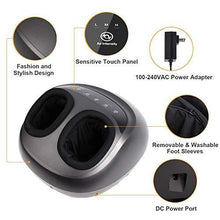 Load image into Gallery viewer, Shiatsu Foot Massager Machine with Heat - Electric Feet Massage with Adjustable Deep Kneading, Rolling and Air Compression for Foot Massage at Home and Office - Panel Control
