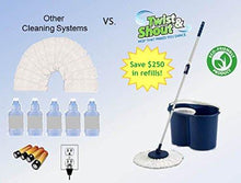 Load image into Gallery viewer, Twist and Shout Mop - Award Winning Original Hand Push Spin Mop - Life Time Warranty (2 Microfiber Mopheads Included)
