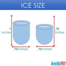 Load image into Gallery viewer, PORTABLE DIGITAL ICE MAKER MACHINE by Arctic-Pro with Ice Scoop, First Ice in 6-8 Minutes, 26 Pounds Daily, Great for Kitchens, Tailgating, Bars, Party, Small/Large Cubes, Silver, 11.5x8.7x12.5 Inch
