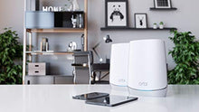 Load image into Gallery viewer, NETGEAR Orbi Whole Home Tri-band Mesh WiFi 6 System (RBK752) – Router with 1 Satellite Extender | Coverage up to 5,000 sq. ft. and 40+ Devices | AX4200 (Up to 4.2Gbps)
