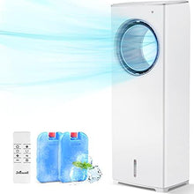 Load image into Gallery viewer, BREEZEWELL 2-in-1 Evaporative Air Cooler, Cooling Fan, Swamp Cooler w/ 3 Wind Speeds, 4 Modes w/Cooling&amp;Humidification, 20ft Remote, 40° Oscillation, 8-Hour Timer, Low Noise for Home &amp; Office, 32-In
