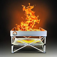 Load image into Gallery viewer, Pop-Up Fire Pit | Portable and Lightweight | Fullsize 24 Inch | Weight 8 lbs. | Never Rust Fire Pit | Included Heat Shield for Leave No Trace Fires (Pop-Up Fire Pit + Heat Shield)

